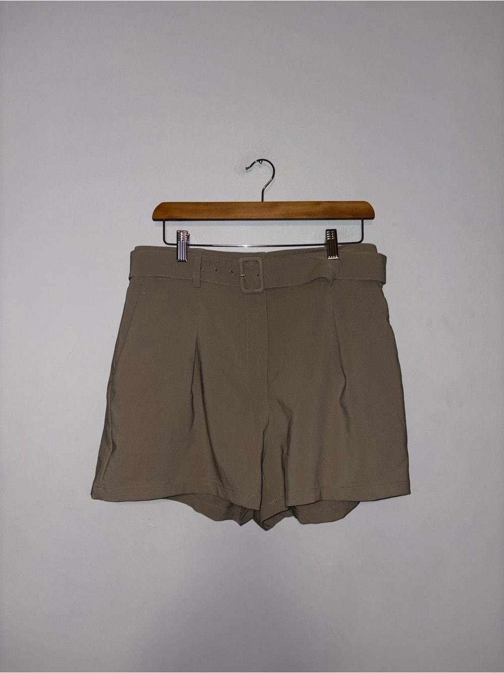 Dynamite • Beige Belted Shorts